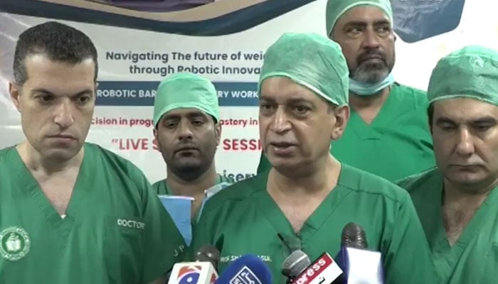 In a first, robotic surgery performed on diabetic patient at Jinnah Hospital